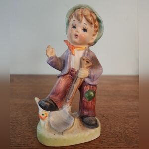 Wales Little Boy with Shovel Made in Japan